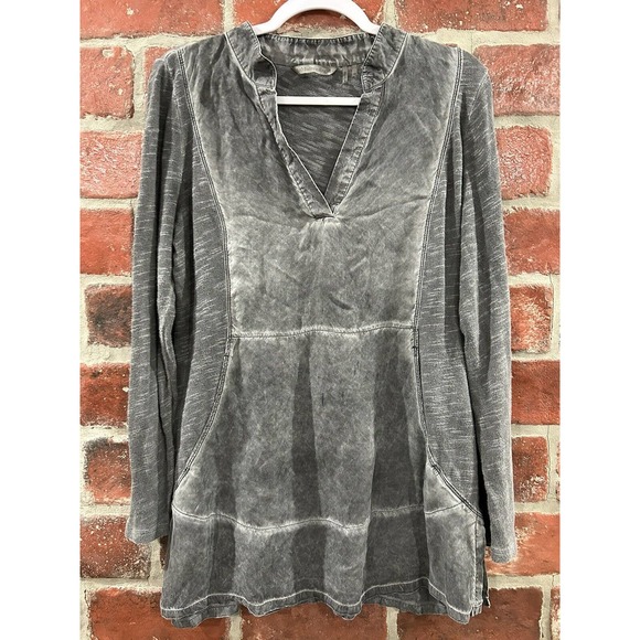Soft Surroundings Gray Alanis Top Size Medium - Picture 2 of 6